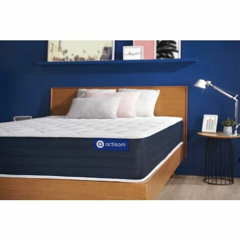 Remise 🎁 ACTISOM Matelas Ressorts Ensachés Et Mémoire De Forme ACTIFLEX SLEEP 90x190 5zones De Confort ⌛ – Image 2