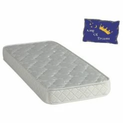 Grosses soldes 😍 KING OF DREAMS Matelas 130x190 Mousse Poli Lattex Indéformable Tissu Strech Trés Résistant - Hauteur 15 Cm - Soutien Ferme - Orthopédique TECHNO15 👏