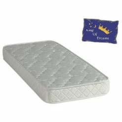 Meilleure vente ⌛ KING OF DREAMS Matelas 130x190 Mousse Poli Lattex Indéformable Tissu Strech Trés Résistant - Hauteur 15 Cm - Soutien Trés Ferme - Orthopédique TECHNO15 🎁