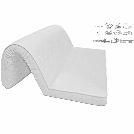 Meilleure affaire ❤️ KING OF DREAMS Matelas BZ 140x200 Mousse Poli Lattex Indéformable Tissu Strech Trés Résistant - Hauteur 15 Cm - Soutien Trés Ferme - Orthopédique TECHNO15 ✔️