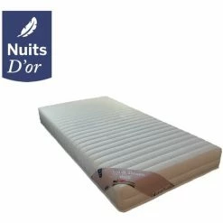Nouveau ❤️ NUITS D'OR Matelas 20 Cm Soutien Trés Ferme 80x200 Mousse Mémoire De Forme 55 Kg/m3 + Oreiller à Mémoire De Forme OFFERT Valeur 89 Û Up&down Visco ✨