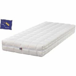 Grosses soldes 😍 KING OF DREAMS Matelas 80x200 Avec Latex Naturel 80 Kg/m3 DEHOUSSABLE - 21 Cm - Soutien Souple + Protège Matelas OFFERT Natural 💯