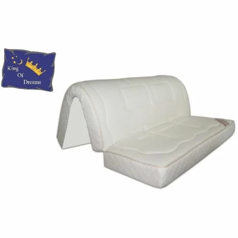 Vente flash ⭐ KING OF DREAMS Matelas BZ 140x200 Mousse Poli Lattex Indéformable Tissu Strech Trés Résistant - Hauteur 15 Cm - Soutien Ferme + Protège Matelas OFFERT 140x200 TECHNO15 👏