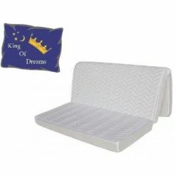 Vente flash 👏 KING OF DREAMS Matelas BZ 140x200 Latex Naturel De Densité 80 Kg/m3 Et Mousse Poli Lattex Indéformable Tissu Strech Trés Résistant - Hauteur 10 Cm - Soutien Ferme + Oreiller à Mémoire De Forme Valeur 89 Euros OFFERT 140x200 GOLD10 ❤️