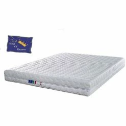 De gros 🔥 KING OF DREAMS Matelas 80x190 Pour Sommier Electrique Ou Mécanique TPR - Mousse Poli Lattex - 20 Cm Déhoussable - Soutien Ferme + Protège Matelas OFFERT 80 190 Pink 😍
