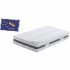 Tout neuf 💯 KING OF DREAMS Matelas 80x190 Mousse Poli Lattex Indéformable - Face Hiver Avec Laine Merinos - Face été Avec Lin - Hauteur 29 Cm - Soutien Ferme + Protège Matelas OFFERT Lattex Blue 80 190 😀