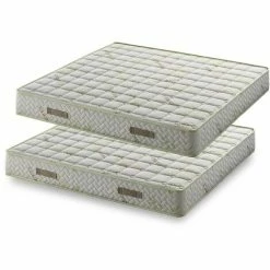 Budget ✔️ KING OF DREAMS Lot De 2 Matelas 90x200 Tissu Avec Bambou Naturel Mousse Poli Lattex Indéformable - Hauteur 24 Cm - Soutien Trés Ferme 90 200 Maxi Bamboo 👏