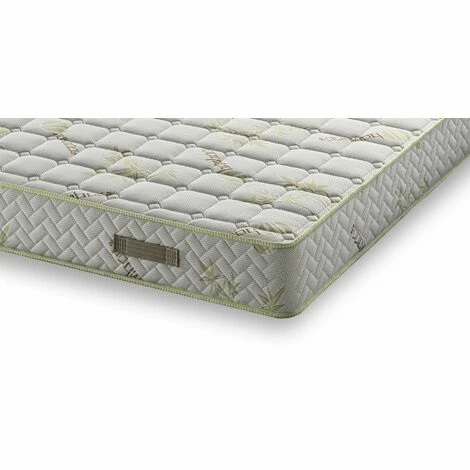 De gros ⭐ NUITS D'OR Matelas 90x200 Tissu Avec Bambou Naturel Mousse HR 35 Kg/m3 Hauteur 21 Cm Soutien Ferme + Oreiller à Mémoire De Forme + Protège Matelas OFFERTS 90 200 Natura ✔️ – Image 2