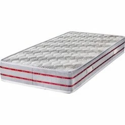 Meilleure affaire 🔥 KING OF DREAMS Matelas 80x200 Tissu Bambou Mousse Poli Lattex Indéformable - Hauteur 24 Cm - Soutien Trés Ferme - Orthopédique Bamboo 80 200 🎉