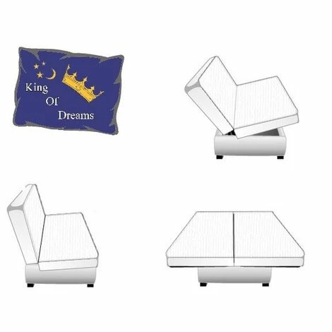 Le moins cher 👍 KING OF DREAMS Matelas Clic Clac 10cm Ferme 130x190 Mousse Indéformable Tissu Renforcé + Protège Matelas + Oreiller Mémoire De Forme OFFERTS 🌟 – Image 5