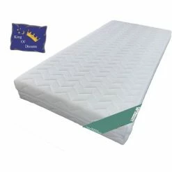 Meilleure affaire 👏 KING OF DREAMS Lot 2 Matelas 70x190 - 19 Cm Trés Ferme Déhoussable - Mousse Indéformable + 2 Oreillers Mémoire + 2 Protèges Matelas OFFERTS 😀