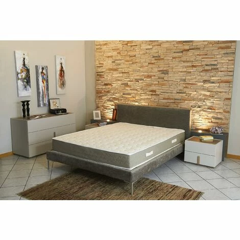 Le moins cher 💯 KING OF DREAMS Lot De 2 Matelas 80x190 X 23 Cm + 2 Oreillers Mémoire + 2 Protèges Matelas Offerts Avec Latex Naturel Densité 80 Kg/m3 - Tissu 100% Coton - Compatible Sommiers Articulés - Soutien Trés Ferme ⭐ – Image 2