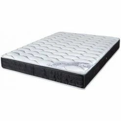 Sortie 😉 EBAC LITERIE Matelas Robinson 140x190 - Ressorts Ensachés - Hauteur 21 Cm - Indépendance Couchage - Blanc/Ecru/Ivoire 🥰