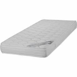 Offres 🎉 EBAC LITERIE Matelas Montana 80x190 - Mousse - Hauteur 18 Cm - Soutien 3 Zones Confort - Blanc/Ecru/Ivoire 🧨