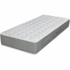 Meilleur prix 🧨 EBAC LITERIE Matelas Rhodes 90x190 - Ressorts Ensachés - Hauteur 24 Cm - Indépendance De Couchage - Blanc/Ecru/Ivoire 👏