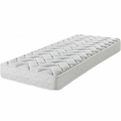 De gros 🌟 EBAC LITERIE Matelas Melissa 90x190 - Mousse - Hauteur 13 Cm - Soutien 3 Zones Confort - Blanc/Ecru/Ivoire 😍