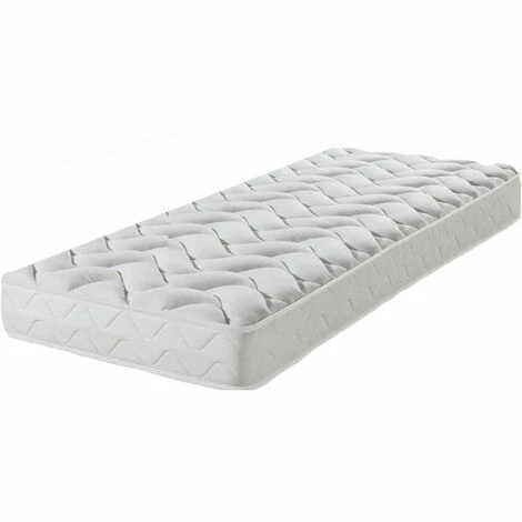 De gros 🌟 EBAC LITERIE Matelas Melissa 90x190 - Mousse - Hauteur 13 Cm - Soutien 3 Zones Confort - Blanc/Ecru/Ivoire 😍