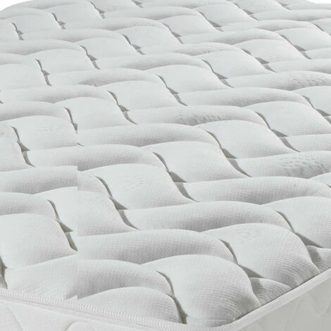 De gros 🌟 EBAC LITERIE Matelas Melissa 90x190 - Mousse - Hauteur 13 Cm - Soutien 3 Zones Confort - Blanc/Ecru/Ivoire 😍 – Image 2