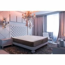 Acheter 👍 BEZEN Matelas Ergonomique 90x190 à Mémoire De Forme + Mousse Haute Résilience Bellagio Deluxe Total Confort - Blanc 🔔