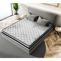 Remise ✔️ BEZEN Matelas Antistress Carbon Therapy 90x180 à Mémoire De Forme - Athèrmique - Très Ferme - Blanc Et Noir 🔔