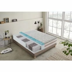 Sortie 😀 ILOVESLEEP Matelas 80x200 à Ressorts Ensachés - Mémoire De Forme - à 9 Zones Avec Revêtement Amovible Haut 25 Cm Modèle Parigi ⭐