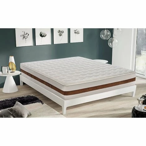 Budget 🎉 ILOVESLEEP Matelas 80x2000 à Mémoire De Forme Avec 5 Cm De Mémoire Hauteur 22 Cm Modèle Bolsena ❤️