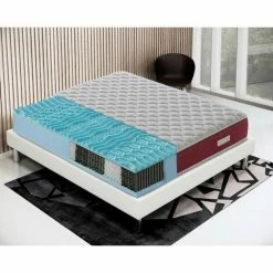 Meilleure vente 👏 ILOVESLEEP Matelas 80x200 à Ressorts Ensachés - Mémoire De Forme - à 9 Zones Modèle Domy 👏