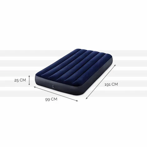 Coupon 👍 Matelas Gonflable Intex Downy Classic FT 1 Place - 191 X 99 X 25 Cm 🎉 – Image 2