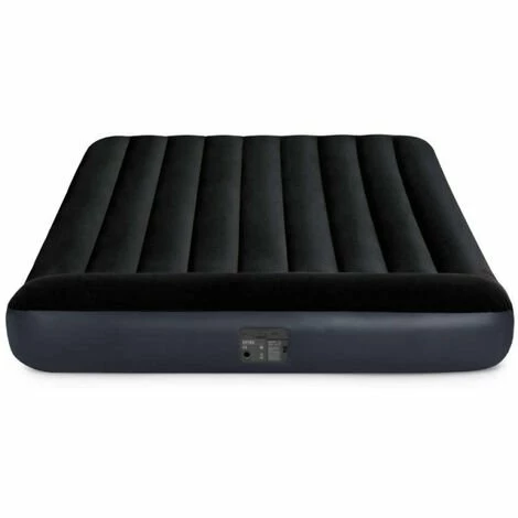 Nouveau 🛒 Matelas Gonflable électrique Intex Pillow Rest Fiber Tech 2 Places XL 203 X 152 Cm 🔥
