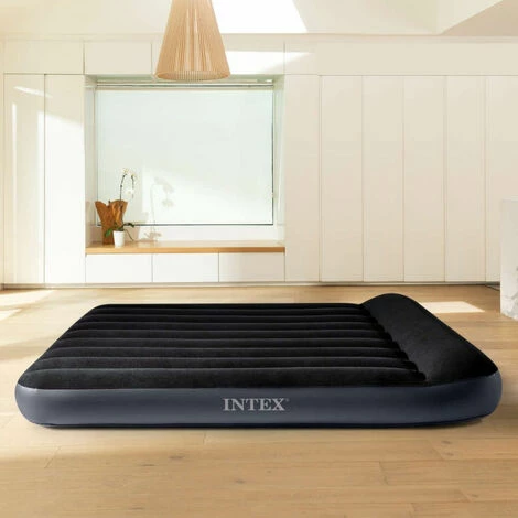 Nouveau 🛒 Matelas Gonflable électrique Intex Pillow Rest Fiber Tech 2 Places XL 203 X 152 Cm 🔥 – Image 4