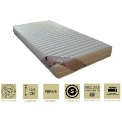 Top 10 ⭐ PROVENCE LITERIE Matelas Mémoire De Forme 58 Kg/m3 90x200 X 19,5 Cm - Ferme + Oreiller Visco - Spécial Sommier Electrique - 5 Zones De Confort - Noyau Mouse 35 Kg/m3 HD Haute Résilience - Hypoallergénique 👍