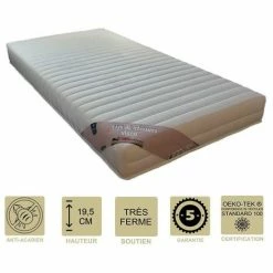 Top 10 🎁 PROVENCE LITERIE Matelas Mémoire De Forme 58 Kg/m3 + Alèse 90x200 X 19,5 Cm Très Ferme + Oreiller Visco - 5 Zones De Confort - Noyau Mouse 35 Kg/m3 HD Haute Résilience - Hypoallergénique 🎉