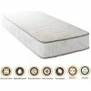 Grosses soldes ❤️ NUITS D'OR Matelas Orthopédique 80x200 X 22 Cm + Oreiller Mémoire + Alèse - Très Ferme - Face Hiver Laine - Ame Poli Lattex Haute Densité - Hypoallergénique 🔥