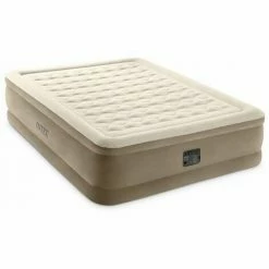 Coupon 😍 Matelas Gonflable électrique Intex Ultra Plush 2 Places - Beige 🛒