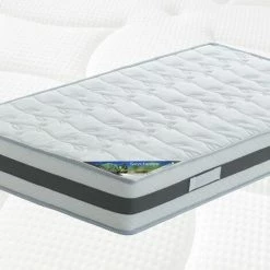 Nouveau 🤩 ALTOBUY SEYCHELLES - Matelas Mémoire De Forme 130x190cm Epaisseur 21cm - Blanc 😍