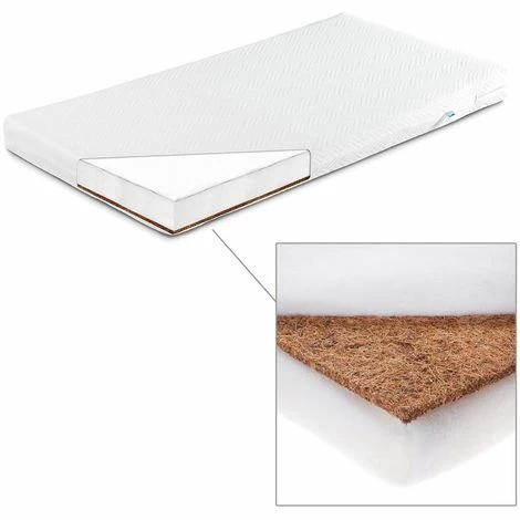Meilleure vente 😀 SENSILLO Matelas Enfant En Mousse Et Fibres De Coco 140X70 😀 – Image 2