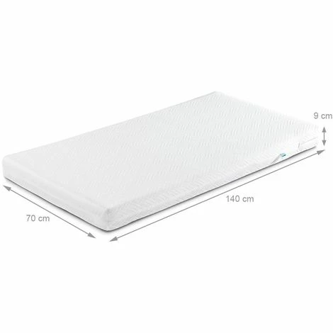 Meilleure vente 😀 SENSILLO Matelas Enfant En Mousse Et Fibres De Coco 140X70 😀 – Image 3