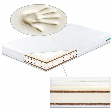 Meilleure vente ✨ SENSILLO Matelas Enfant à Mémoire De Forme Avec Housse à L'aloe Vera 140X70 🛒 – Image 2