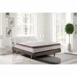 Acheter 💯 BEZEN Matelas Extradoux 7 Zones 80X190 à Memoire De Forme - 21 Cm - Toscana Deluxe - équilibré - Literie Confort - Beige Et Marron ✔️