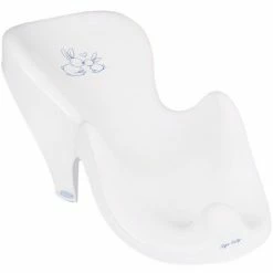 Offres ❤️ MONMOBILIERDESIGN Fauteuil Transat De Bain Bébé Plastique Rigide Blanc Lapin - Blanc 🤩