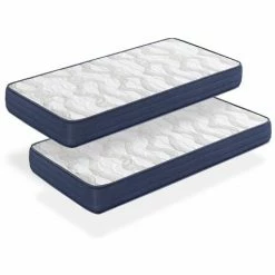 Tout neuf 👏 DORMALIT Matelas 90x190 LOT 2 AIR LATEX Epaisseur 18 CM Renforcement Lombaire En Latex Juvenil 🔔