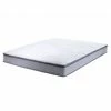 Sortie 😀 BELIANI Matelas En Tissu Blanc 140x200 - Blanc ⌛