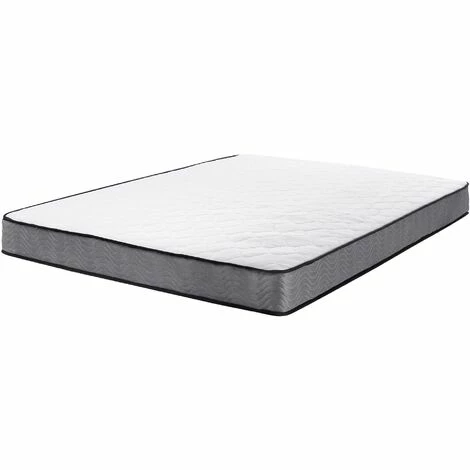 Grosses soldes ⭐ BELIANI Matelas En Tissu Blanc 180x200 - Blanc ❤️