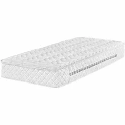 Vente flash 👍 BELIANI Matelas En Mousse Blanc 90x200 - Blanc ❤️