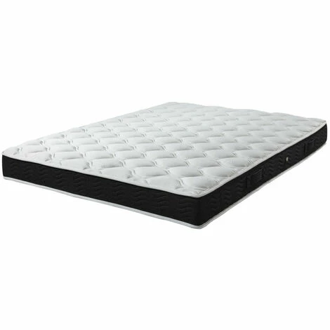 Sortie 🛒 EBAC LITERIE Matelas Miami 140x190 - Mousse - Hauteur 19 Cm - Soutien 3 Zones Confort - Blanc/Ecru/Ivoire 🔥