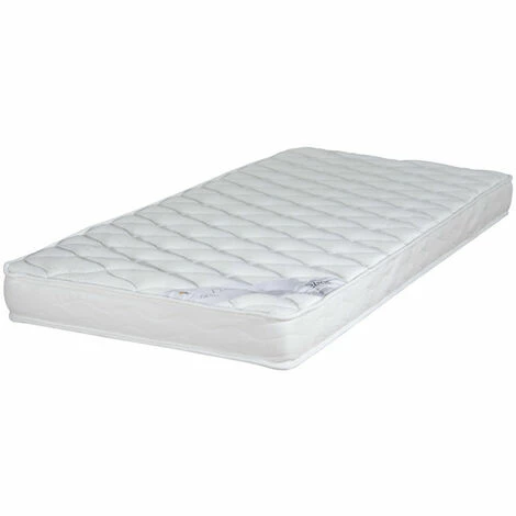 Vente flash 🔔 EBAC LITERIE Matelas Marly 90x190 - Mousse - Hauteur 16 Cm - Soutien Morphologique 3 Zones Confort - Blanc/Ecru/Ivoire ✔️
