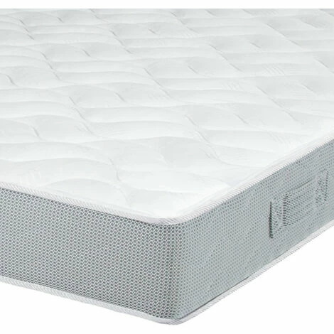 Remise ⭐ EBAC LITERIE Matelas Melodie 90x200 - Mousse - Hauteur 20 Cm - Soutien 3 Zones Confort - Blanc/Ecru/Ivoire ⭐ – Image 2