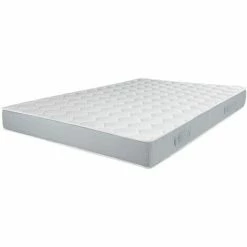 Tout neuf ⭐ EBAC LITERIE Matelas Melodie 160x200 - Mousse - Hauteur 20 Cm - Soutien 3 Zones Confort - Blanc/Ecru/Ivoire 🔥