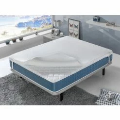 Bon marché 🛒 Sur Matelas 90x190 NORDES Hauteur 6 Cm - 3 CM Mousse Memoire De Forme + Mousse Haute Densite -DORMALIT ✔️
