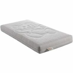 Promo ❤️ KINGOFDREAMS Bear Matelas Bébé 70x140 Cm Hauteur +/- 9,5 Cm - Déhoussable 4 Côtés Housse Lavable + Alese Impermeable Offerte - Bords Renforcés - Mousse Striée - Hyppoallergénique - Anti-acariens - Plusieurs épaisseurs De Mousse - Tissu 180 Gr/m2 😍